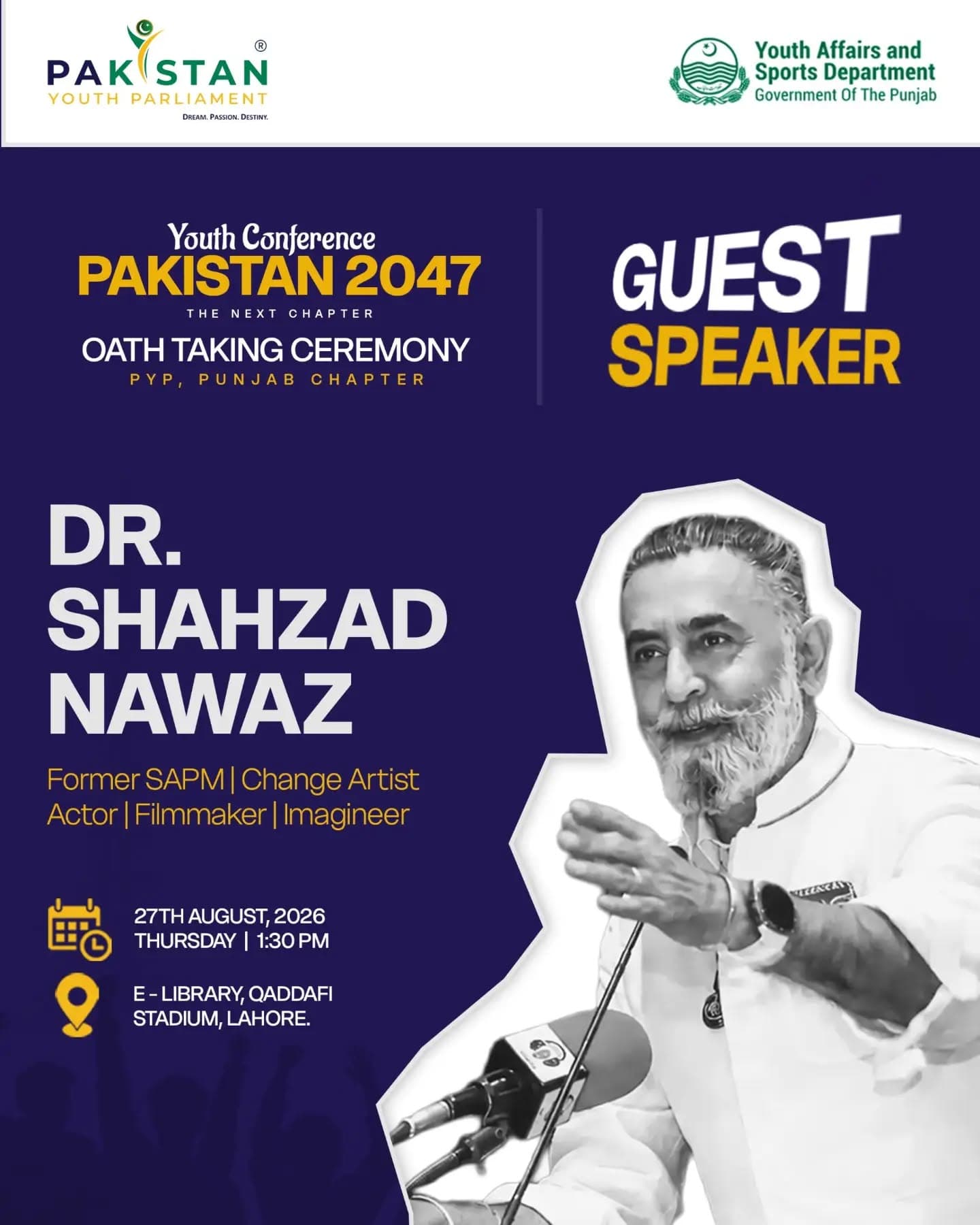 Dr. Shahzad Nawaz as Guest Speaker at Youth Conference