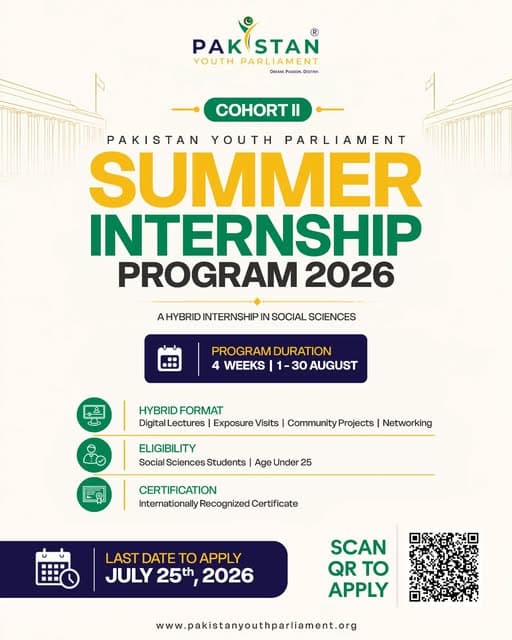 PYP Summer Internship Program 2026 – Cohort II Applications Open